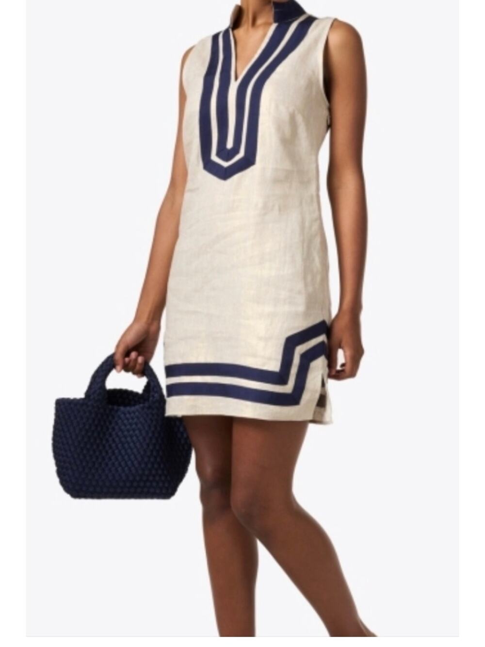 STS Sail to Sable Linen Tunic Dress Size XS